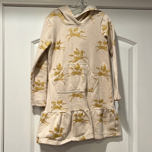 Tea Collection Dresses Tea Collection Size 7 Flying Horse Gold And
